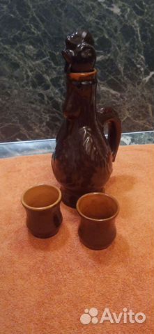 Графин штоф керамический со стопками