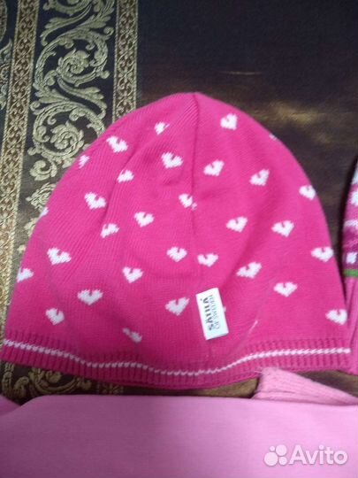 Комплект шапка и шарф для девочки