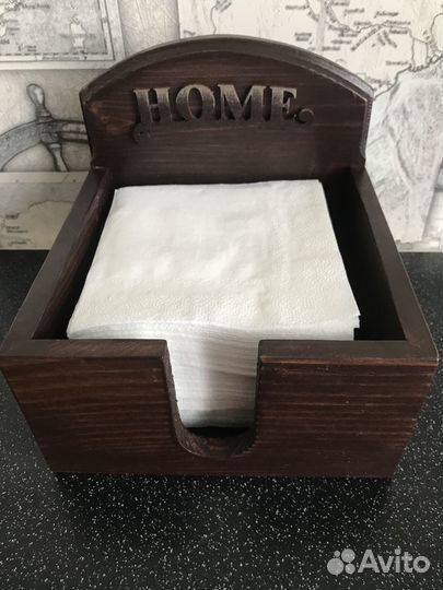 Салфетница из натурального дерева