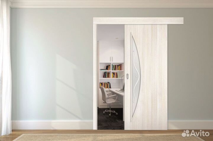 Двepь откатная купе