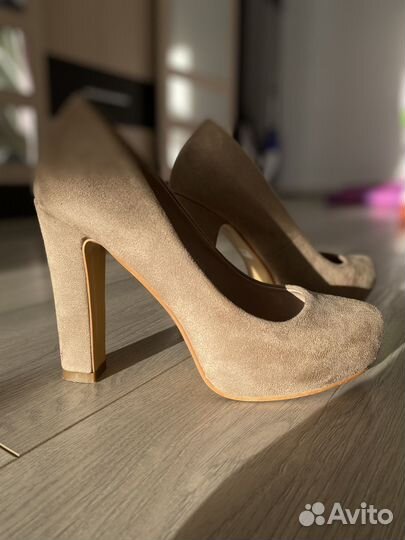 Туфли женские замшевые