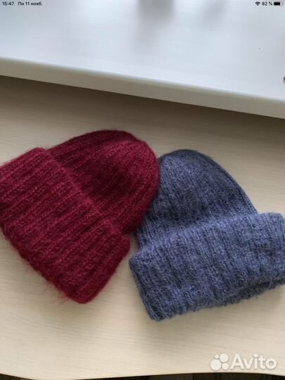 Шапки-пушистики из кид-мохера