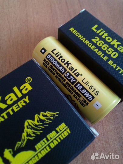 Батареи литиевые 18650 и 26650