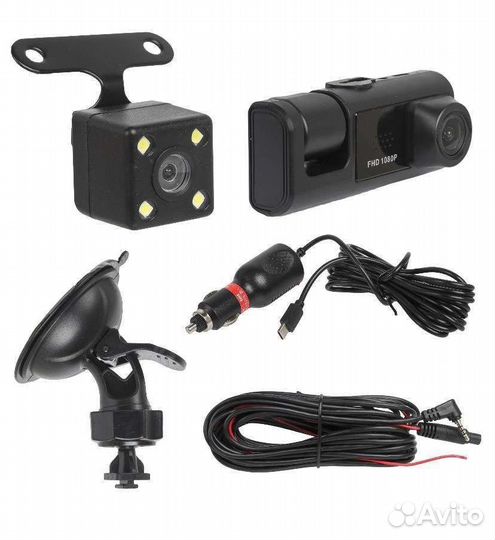 Автовидеорегистратор 3в1 с камерой заднего вида