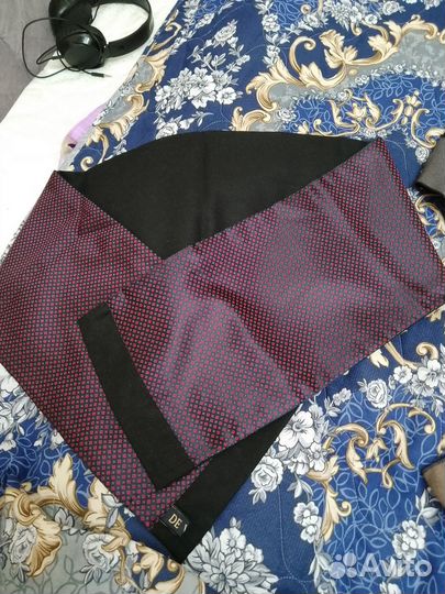 Шарф мужской красный, коричневый, черный