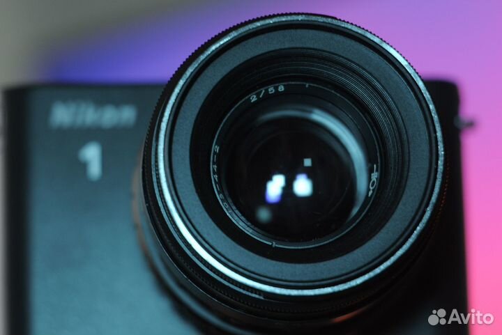 Комплект Nikon 1 + объектив F2 58mm Helios-44-2