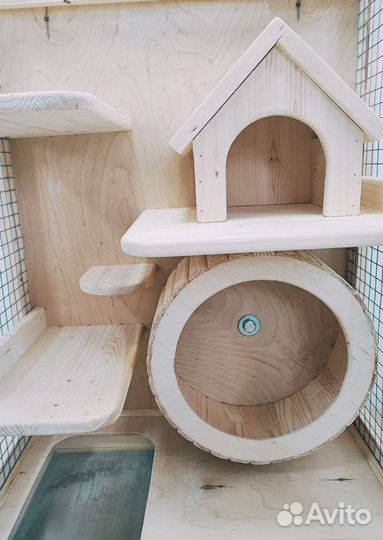 Клетка-витрина для шиншилл, дегу, хорька, белки