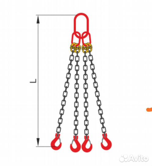 Строп цепной 4сц 2.36тн