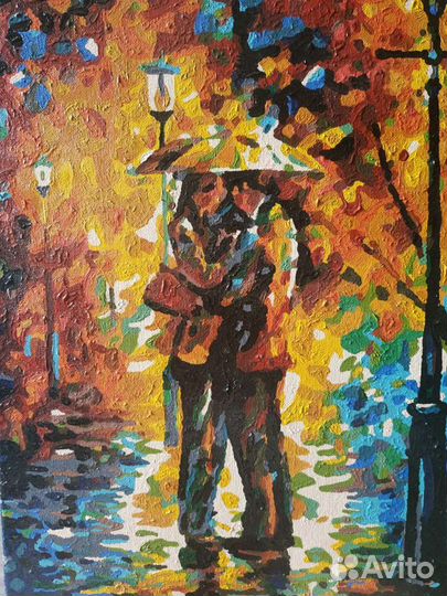 Картины на холсте готовые 3 штуки