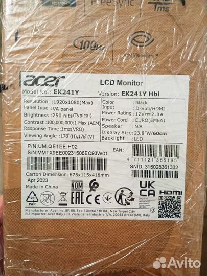 Монитор Acer 23.8