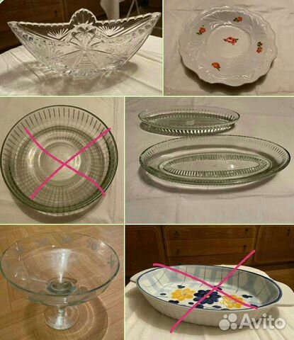 Салатник Блюдо Конфетница Разные Хрусталь СССР