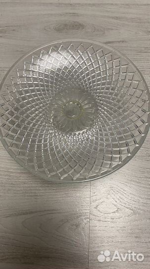 Ваза на ножке стекло