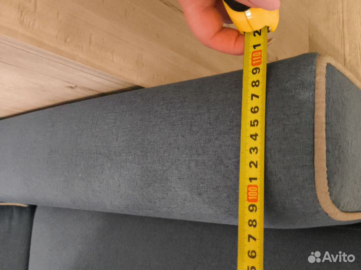 Кресло рогожка широкое синее состояние отличное