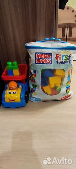Конструктор Mega bloks, стол, грузовик
