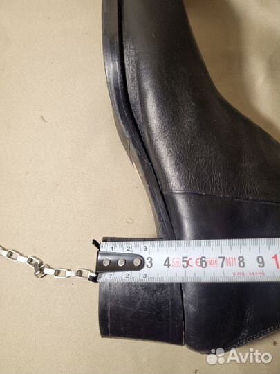 Кожаные ботинки