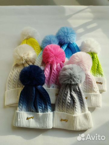 Шапка и варежки детская новые весна/зима