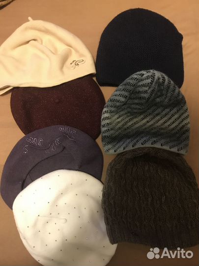 Шапки, береты 7 шт