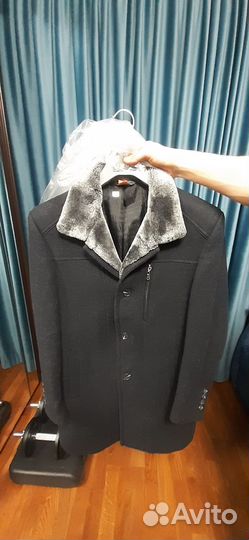 Зимнее Мужское пальто, размер 48