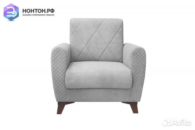 Кресло Эдвин светло-серое