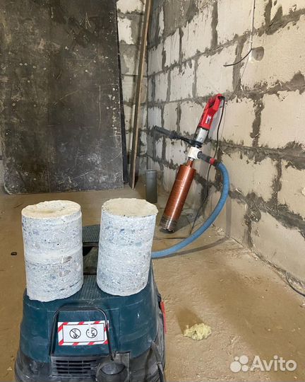 Сухое алмазное бурение