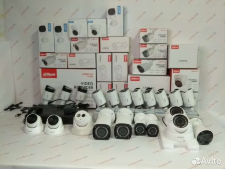 Видеонаблюдение 21 камера IP с микрофоном