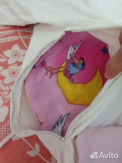 Тёплое одеяло с пододеяльником 90*90