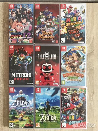 Картриджи nintendo switch