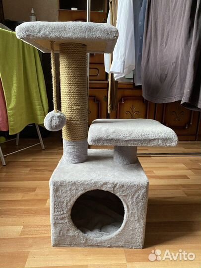 Когтеточка лежанка домик