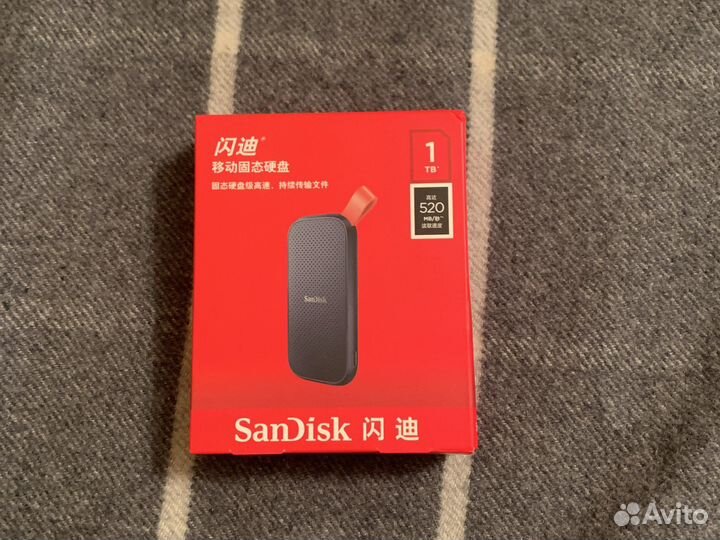 Портативный ssd 1tb Sandisk запакованный