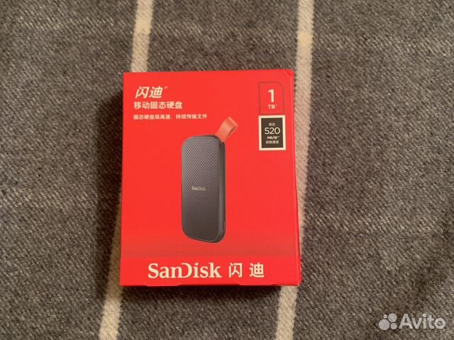 Портативный ssd 1tb Sandisk запакованный