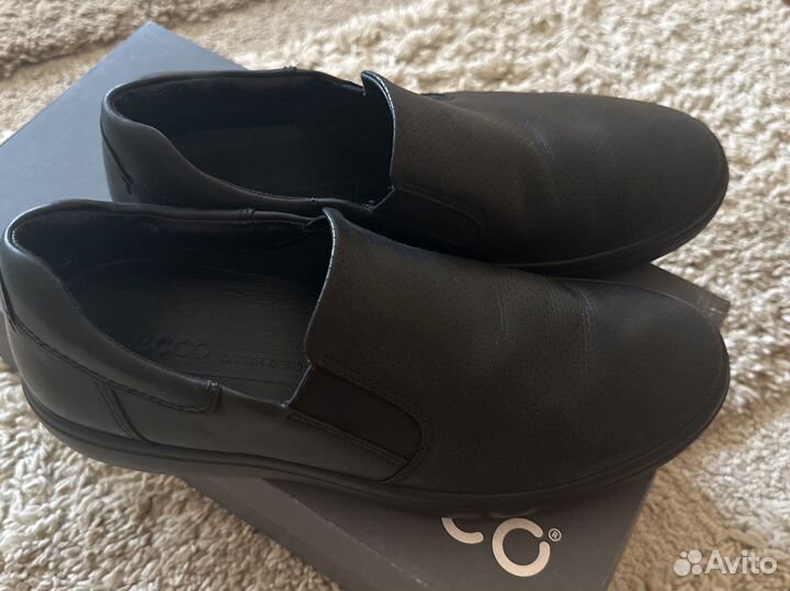 Туфли слипоны Ecco кожаные 41 размер