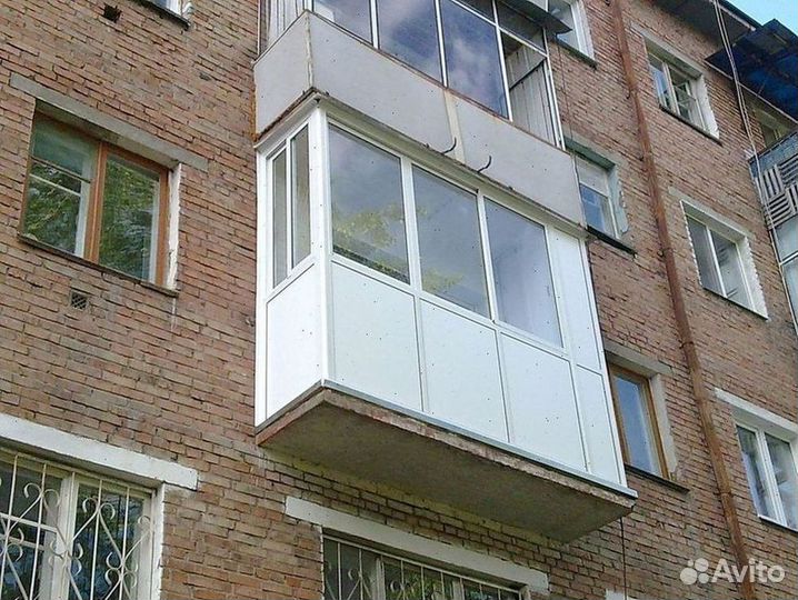 Балкон пластиковый Панорамное остекление