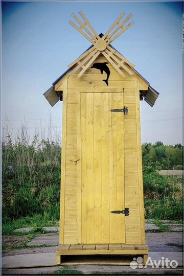 Дачный туалет с дельфином XED