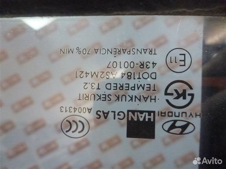 Стекло заднее правое Hyundai Getz TB G4EA 2003