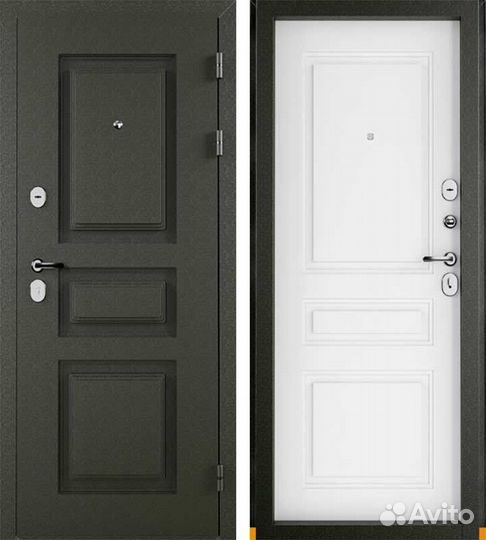 Дверь входная Промет Фактум Графит Рационалист Бел