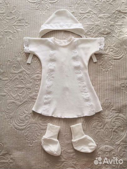 Крестильный набор для девочки новый