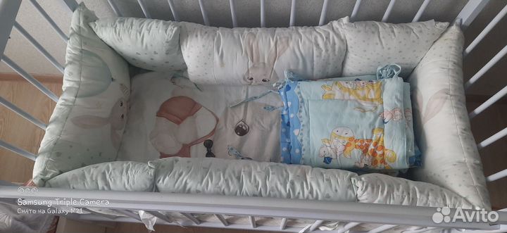 Мягкие бортики для детской кроватки