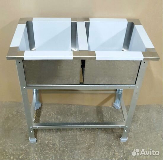 Мойка двойная из нержавейки