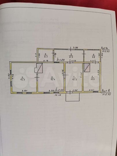 Дом 73,3 м² на участке 43 сот.