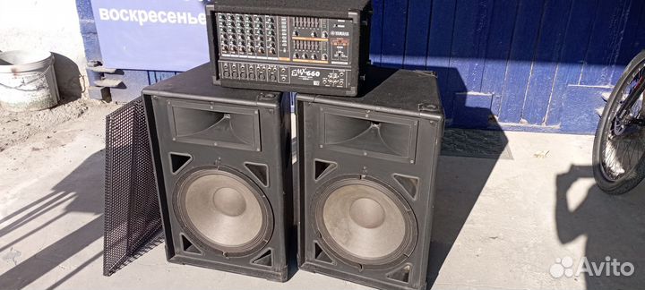 Активный микшерный пульт с колонками