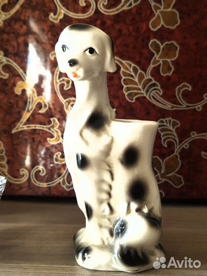 Статуетка карандашница собака. винтаж