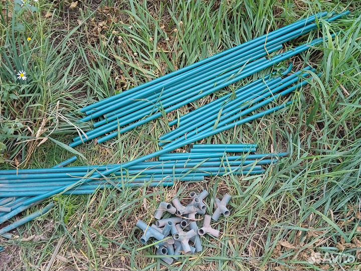 Трубки метал. плата, парника, подпорка растений