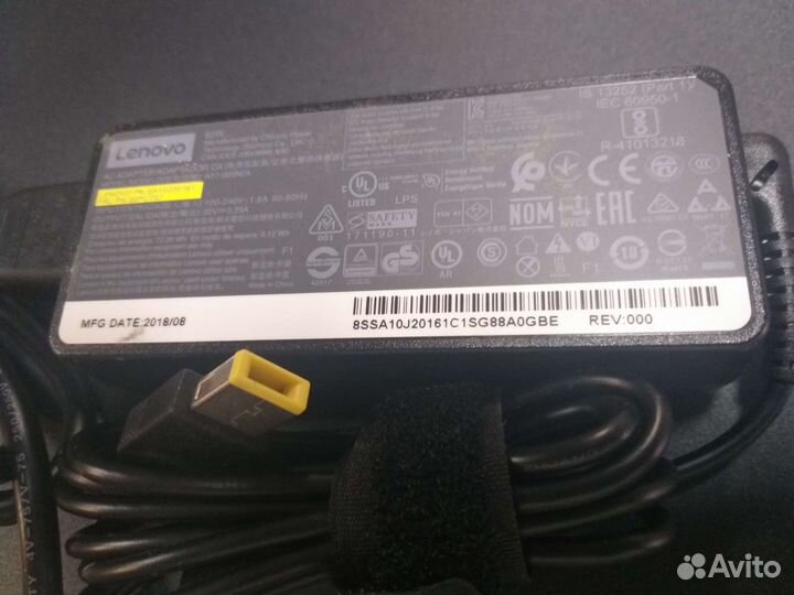 Зарядное устройство для ноутбука lenovo 3.43А