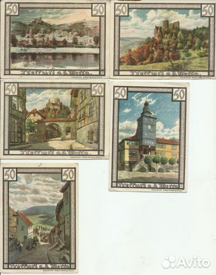 Городские нотгельды Германии сериями