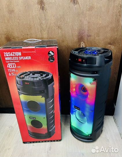 Портативная bluetooth колонка с микрофоном
