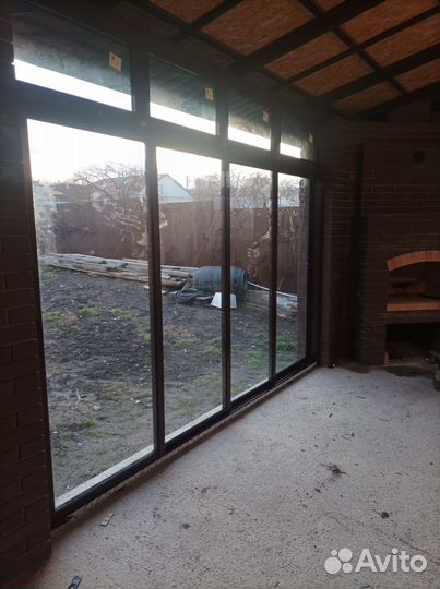 Холодные раздвижные двери для террасы