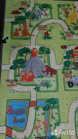 Коврик-пазл зоопарк