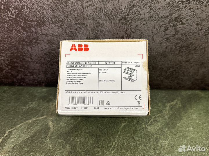 Abb узо f204 / 100A / 300mA