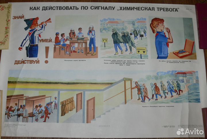 Серия плакатов Гражданская оборона комплект 25 шт