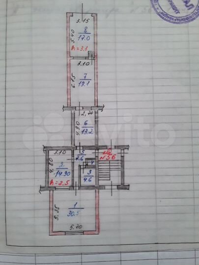 3-к. квартира, 107,7 м², 1/5 эт.